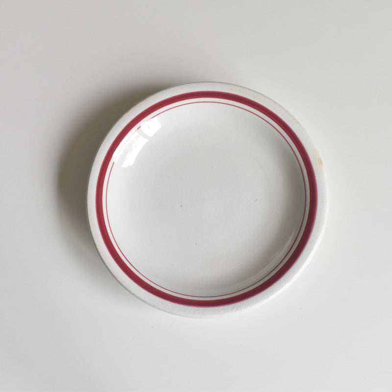 Antique Cup & Saucer Sarreguemines Brûlot Red E