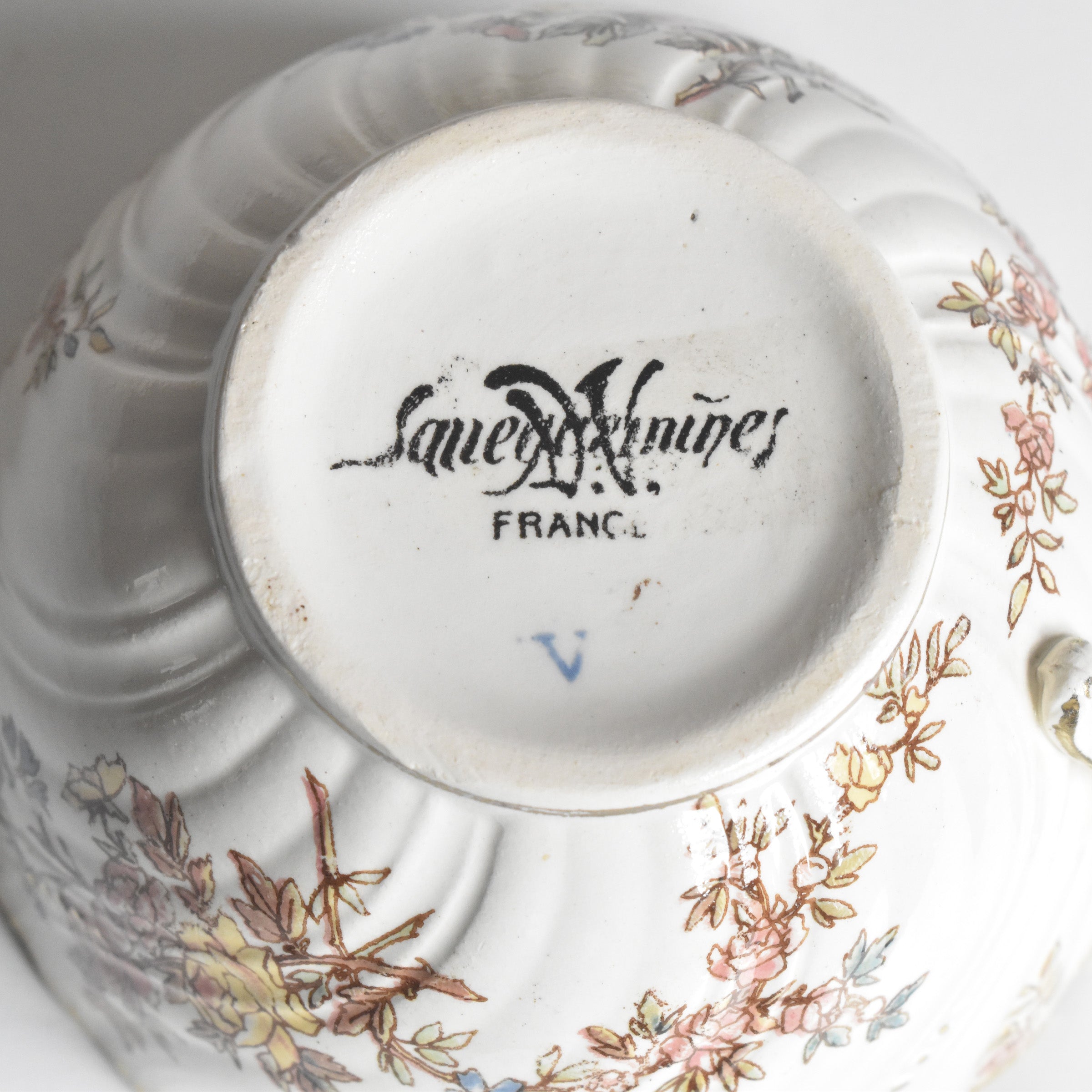 アンティークチョコレートカップ＆ソーサー U&Cサルグミンヌ Louis XV