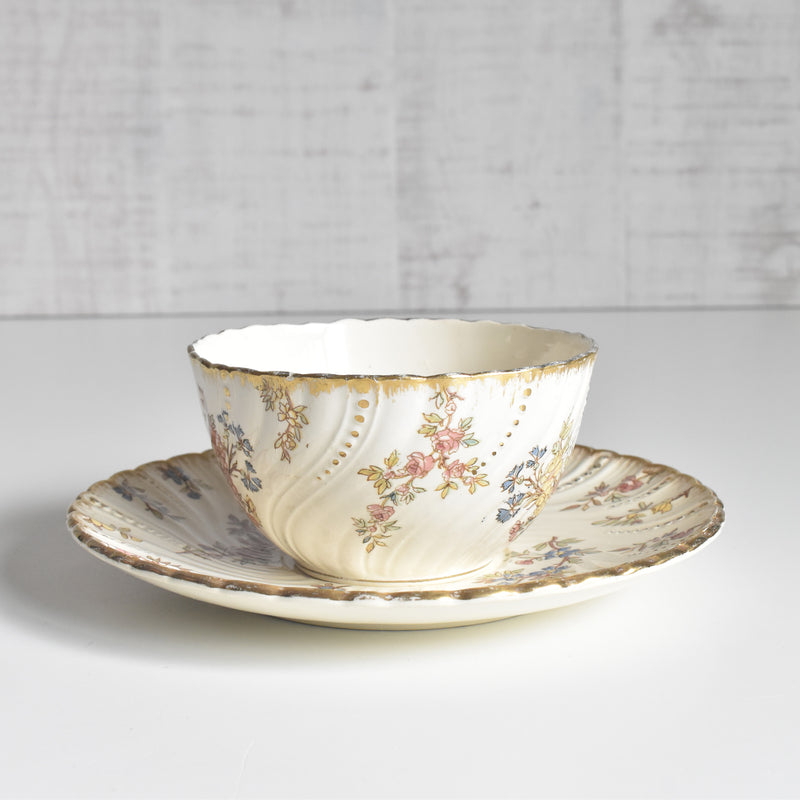 アンティークチョコレートカップ＆ソーサー U&Cサルグミンヌ Louis XV（ルイ１５世）A