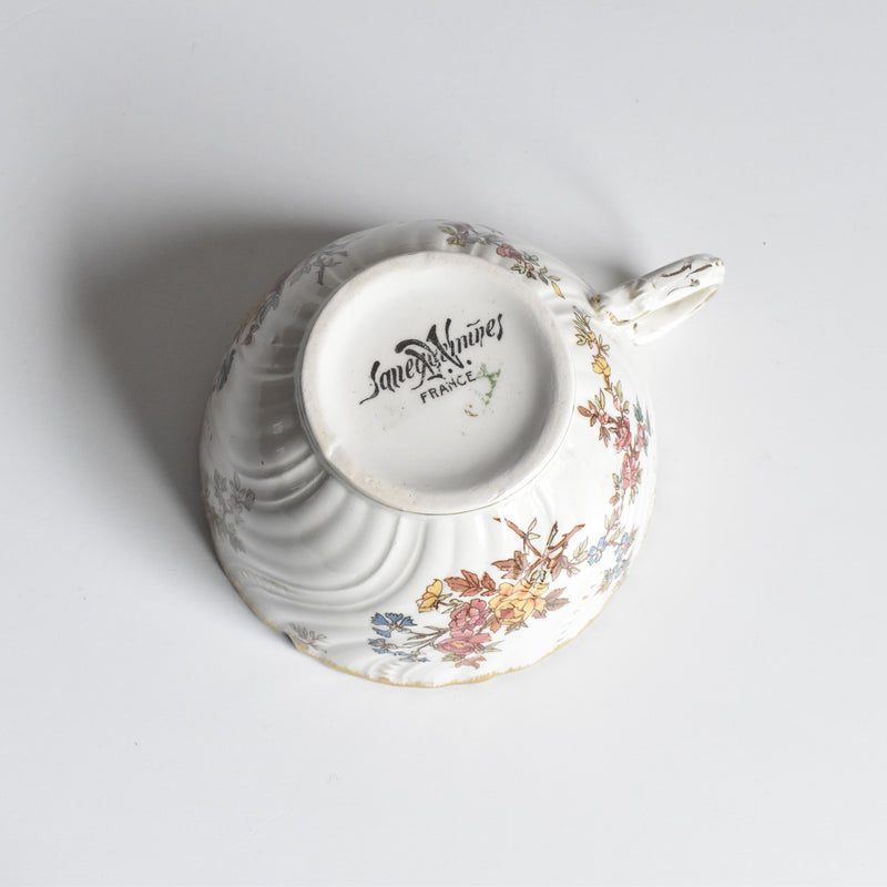 アンティークチョコレートカップ＆ソーサー U&Cサルグミンヌ Louis XV（ルイ１５世）B