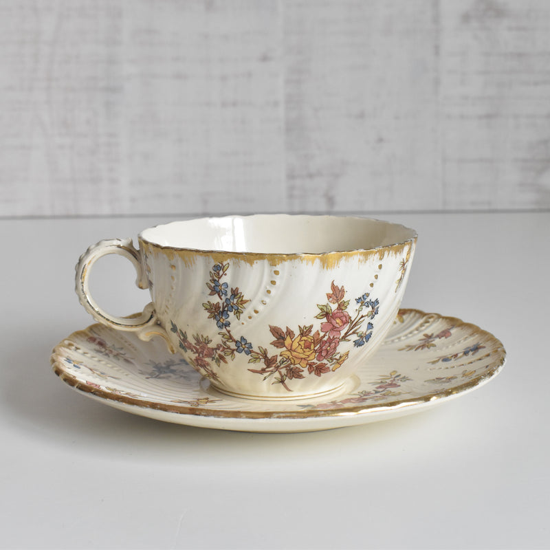 アンティークチョコレートカップ＆ソーサー U&Cサルグミンヌ Louis XV（ルイ１５世）B