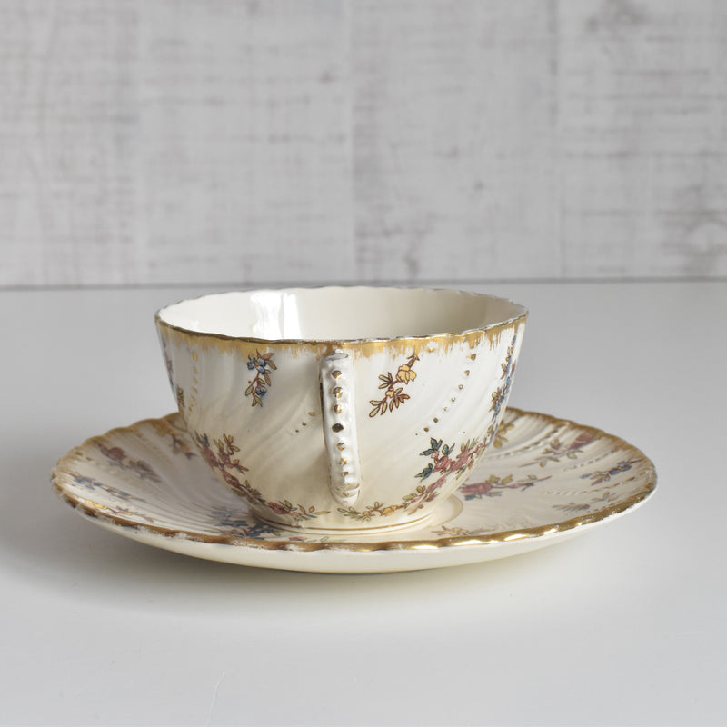 アンティークチョコレートカップ＆ソーサー U&Cサルグミンヌ Louis XV（ルイ１５世）B