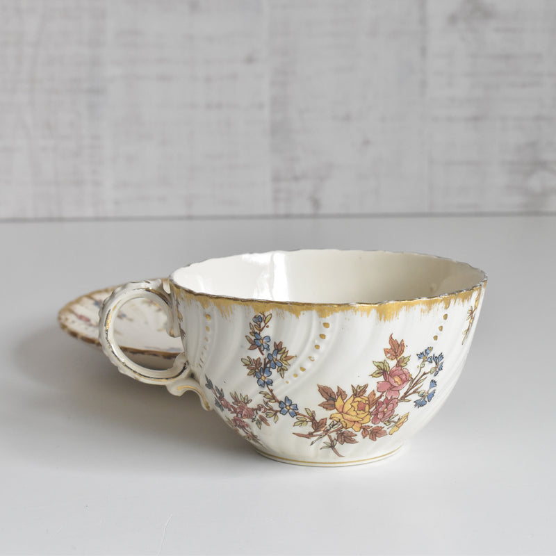 アンティークチョコレートカップ＆ソーサー U&Cサルグミンヌ Louis XV（ルイ１５世）B