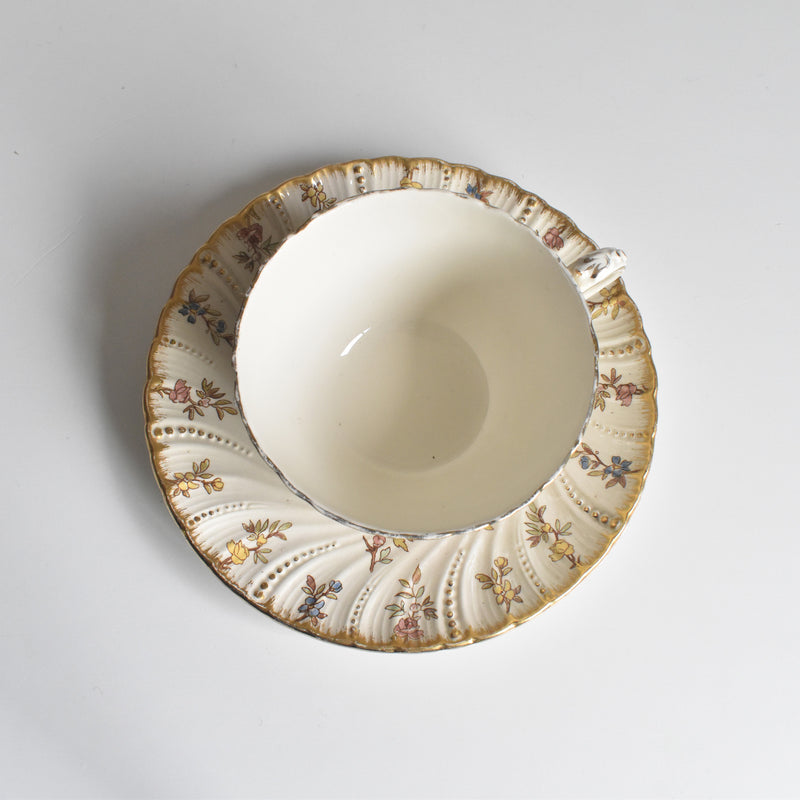 アンティークチョコレートカップ＆ソーサー U&Cサルグミンヌ Louis XV（ルイ１５世）B