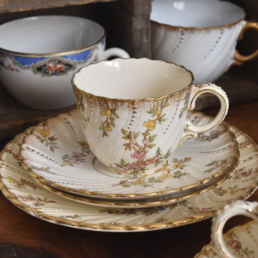 アンティークコーヒーカップ＆ソーサー U&Cサルグミンヌ Louis XV（ルイ１５世）A