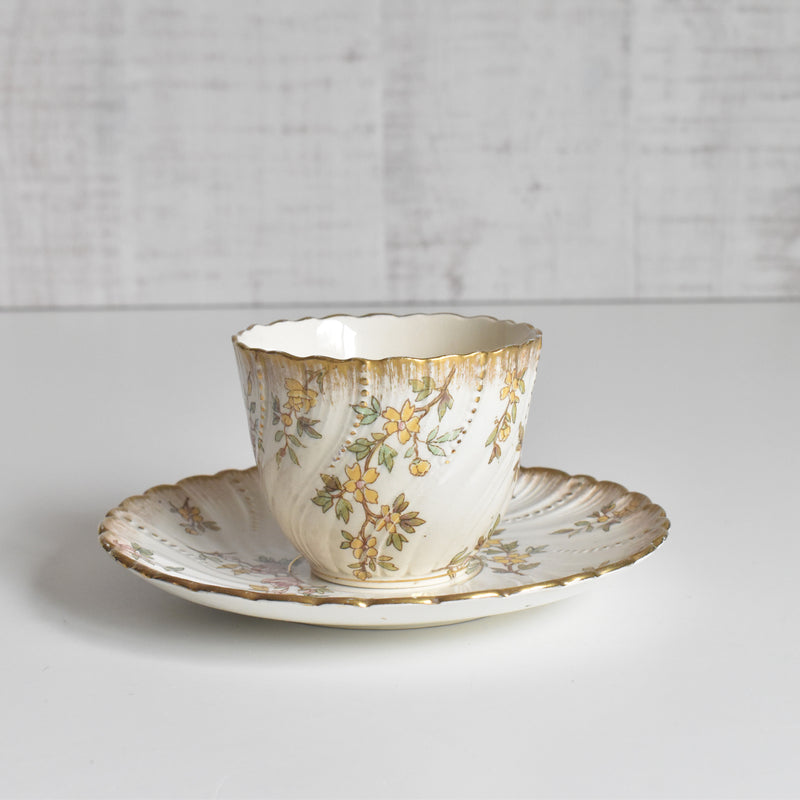 アンティークコーヒーカップ＆ソーサー U&Cサルグミンヌ Louis XV（ルイ１５世）A