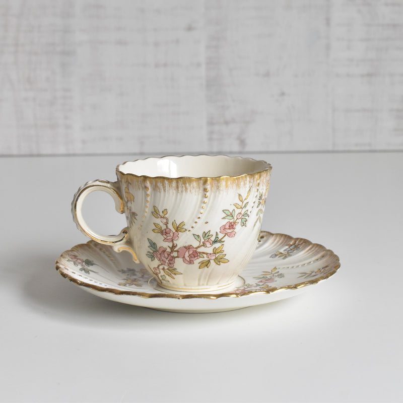 アンティークコーヒーカップ＆ソーサー U&Cサルグミンヌ Louis XV（ルイ１５世）A