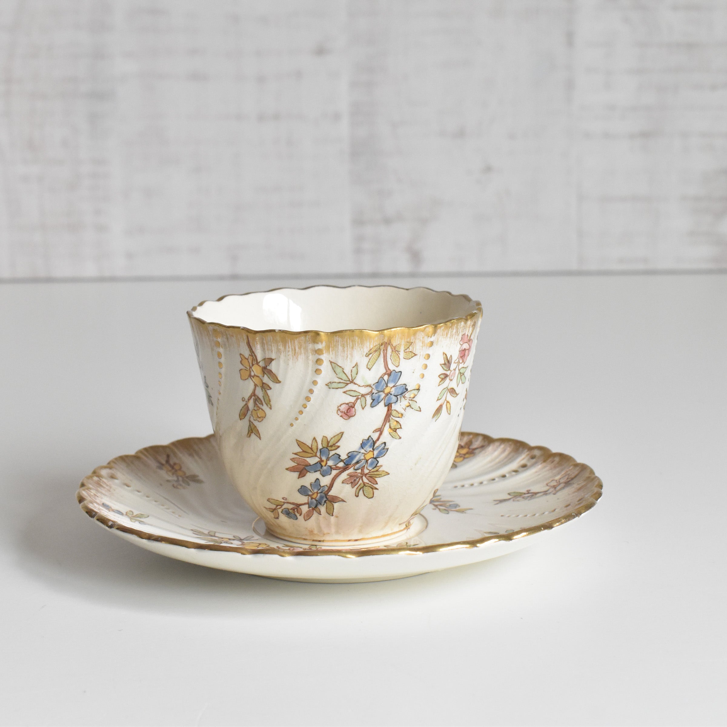アンティークコーヒーカップ＆ソーサー U&Cサルグミンヌ Louis XV