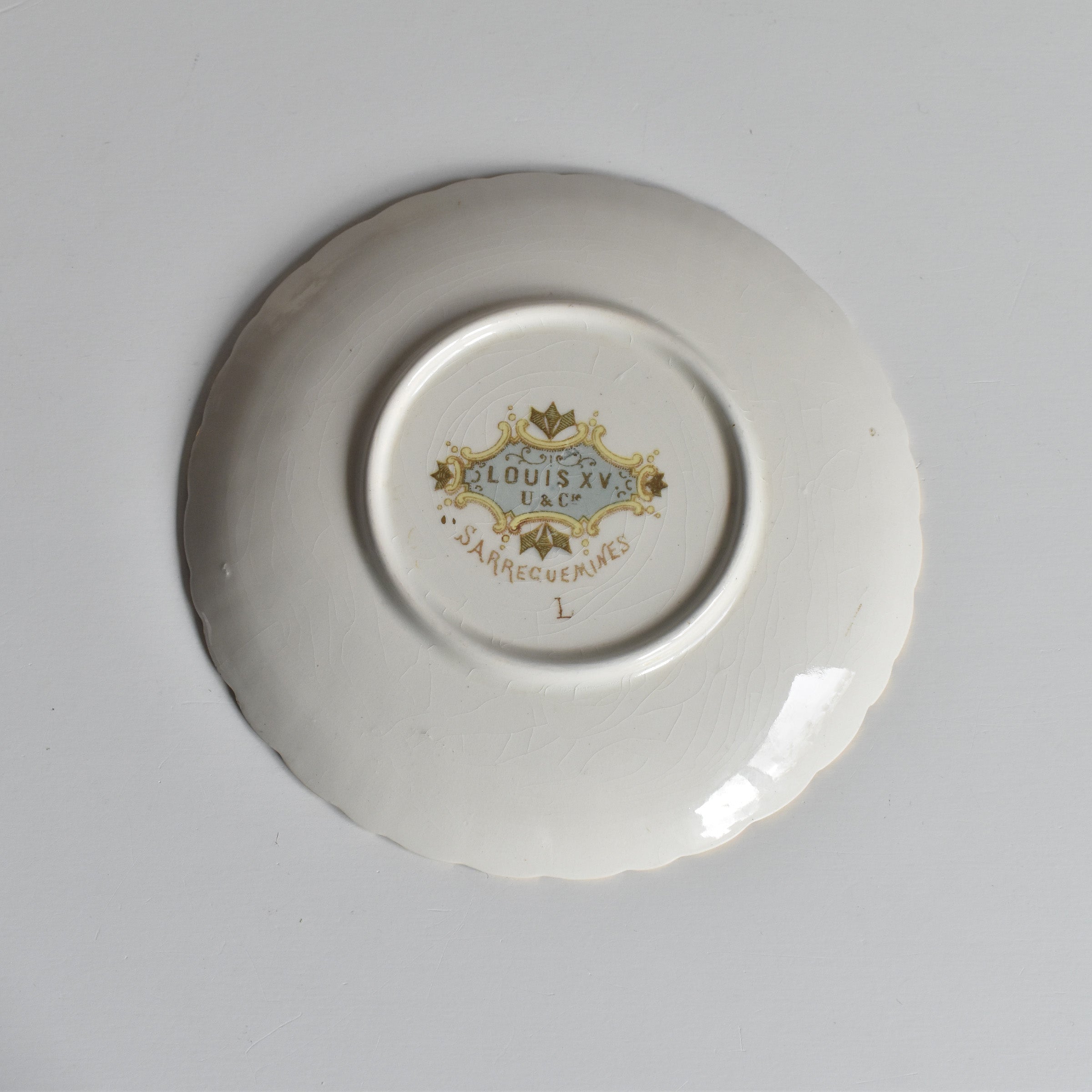 アンティークコーヒーカップ＆ソーサー U&Cサルグミンヌ Louis XV