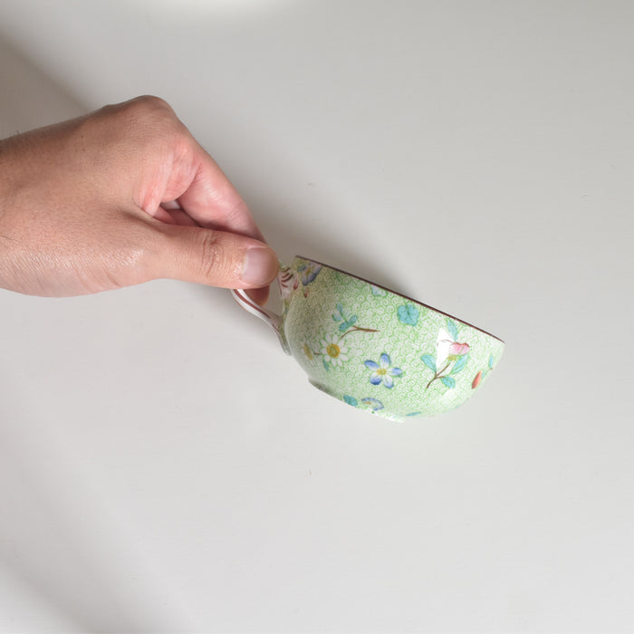 アンティークカップ＆ソーサー サルグミンヌ グリーン777