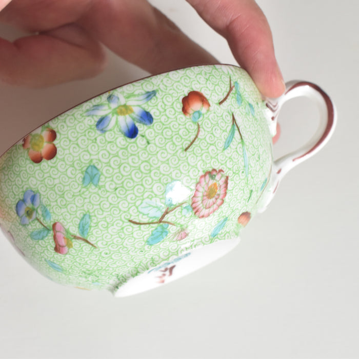 アンティークカップ＆ソーサー サルグミンヌ グリーン777