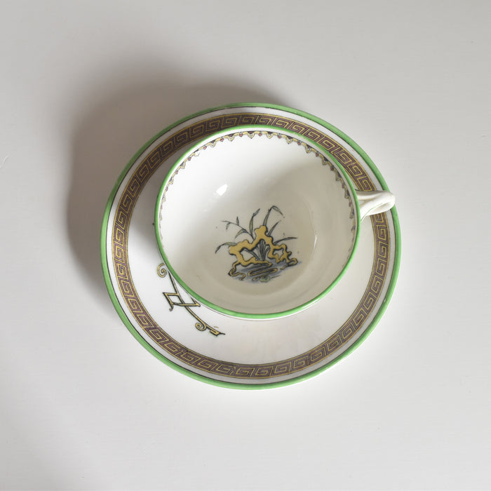 アンティークカップ＆ソーサー サルグミンヌ perruche (ペルーシュ）