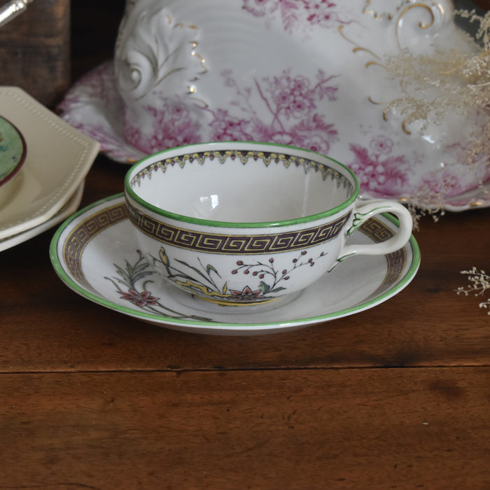 アンティークカップ＆ソーサー サルグミンヌ perruche (ペルーシュ）