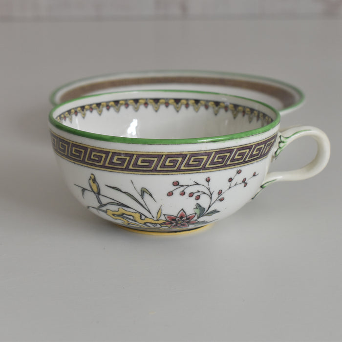 アンティークカップ＆ソーサー サルグミンヌ perruche (ペルーシュ）