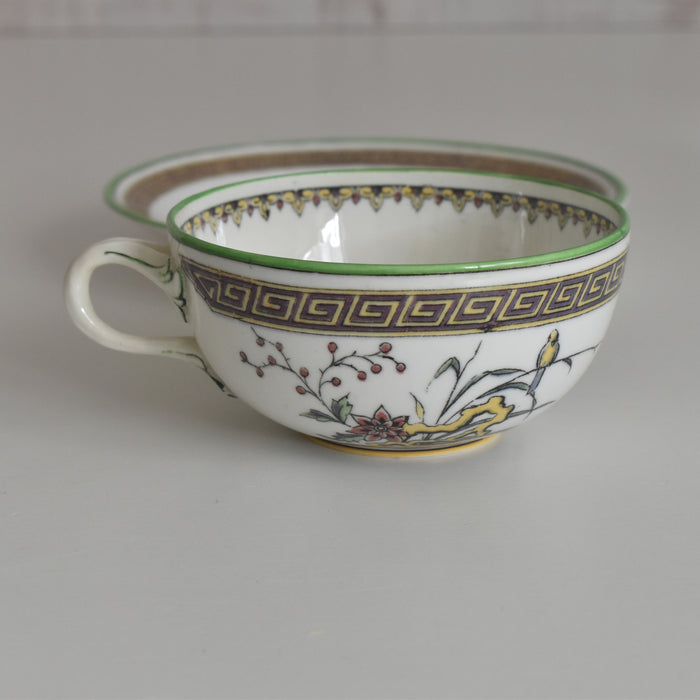 アンティークカップ＆ソーサー サルグミンヌ perruche (ペルーシュ）