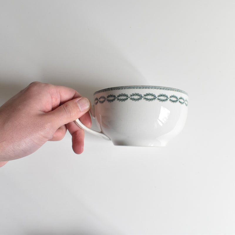 Antique Chocolate Cup, U&C Sarreguemines Nobilis