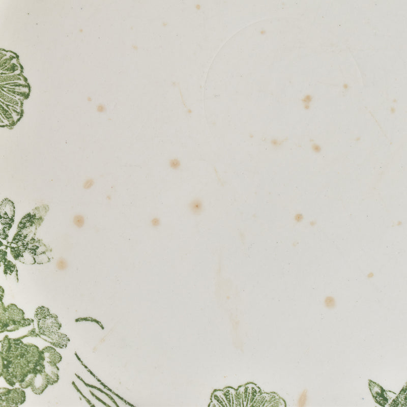 Antique Plate, U&C Sarreguemines, Géranium A