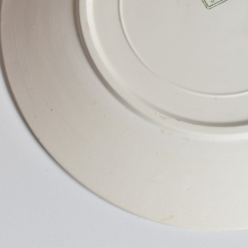 Antique Plate, U&C Sarreguemines, Géranium A