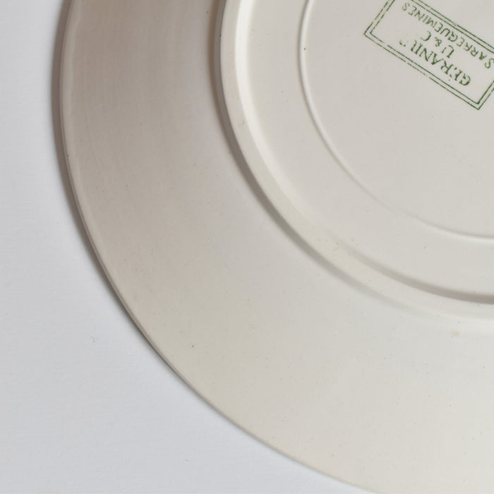 アンティークプレート U&C サルグミンヌ Géranium（ゼラニウム）A