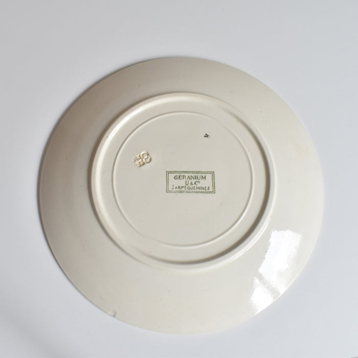 アンティークプレート U&C サルグミンヌ Géranium（ゼラニウム）B