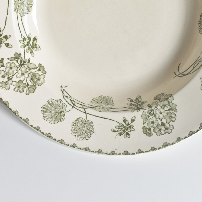 アンティーク深皿 U&C サルグミンヌ Géranium（ゼラニウム）A