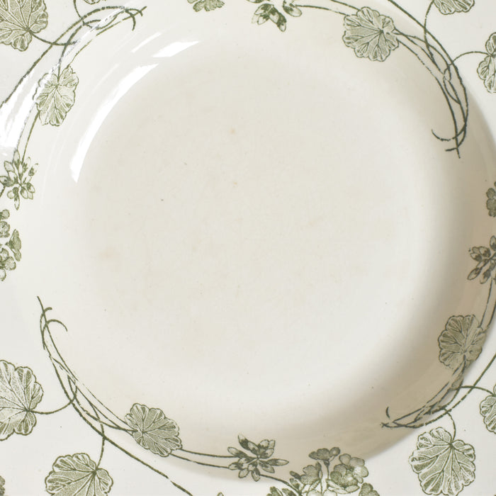 アンティーク深皿 U&C サルグミンヌ Géranium（ゼラニウム）A