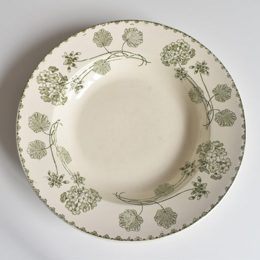 アンティーク深皿 U&C サルグミンヌ Géranium（ゼラニウム）A