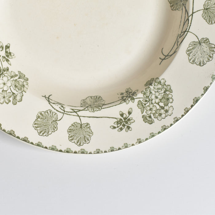 アンティーク深皿 U&C サルグミンヌ Géranium（ゼラニウム）A