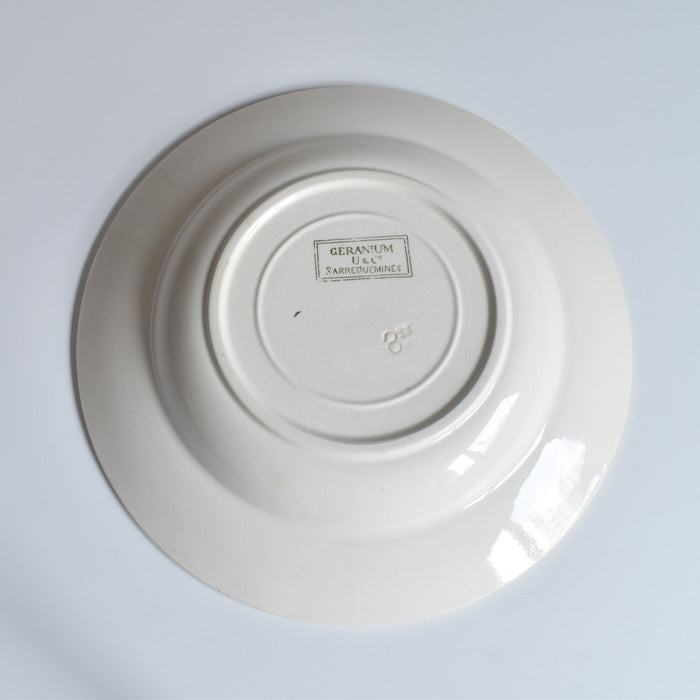 アンティーク深皿 U&C サルグミンヌ Géranium（ゼラニウム）B