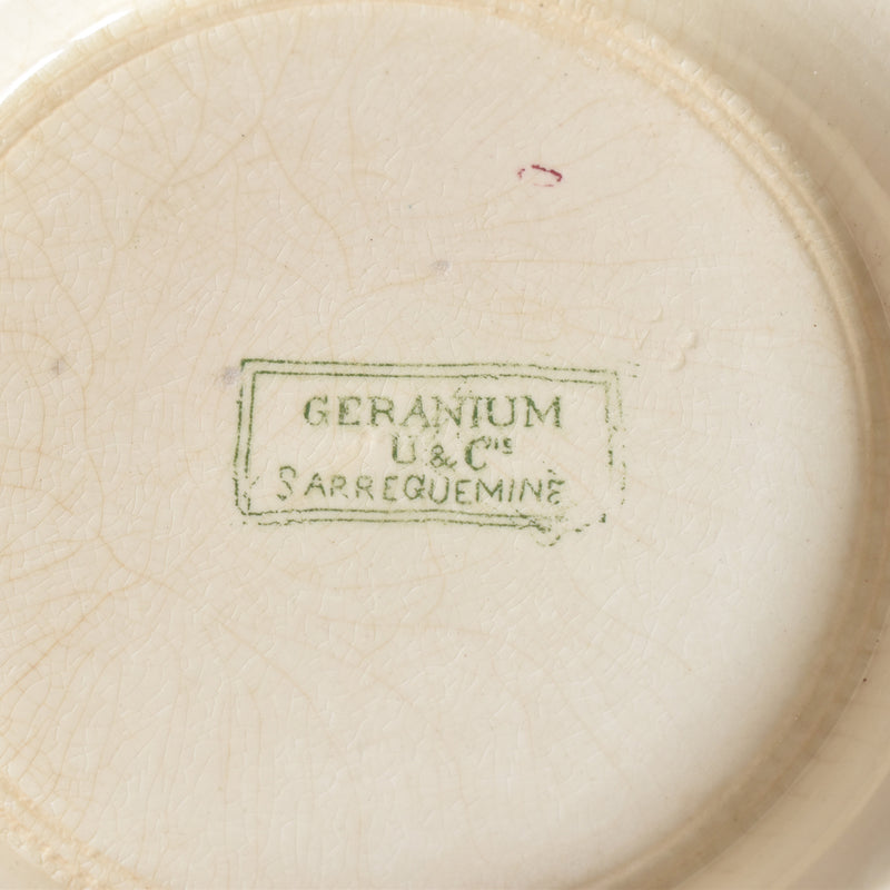Antique Soup Tureen - U&C Sarreguemines Géranium