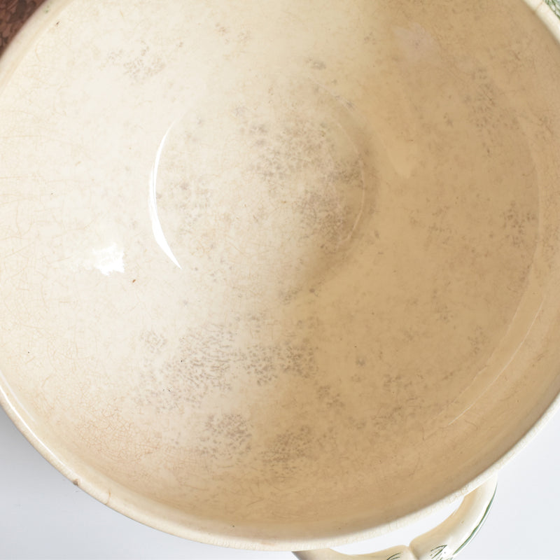 Antique Soup Tureen - U&C Sarreguemines Géranium
