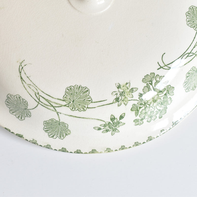 Antique Soup Tureen - U&C Sarreguemines Géranium