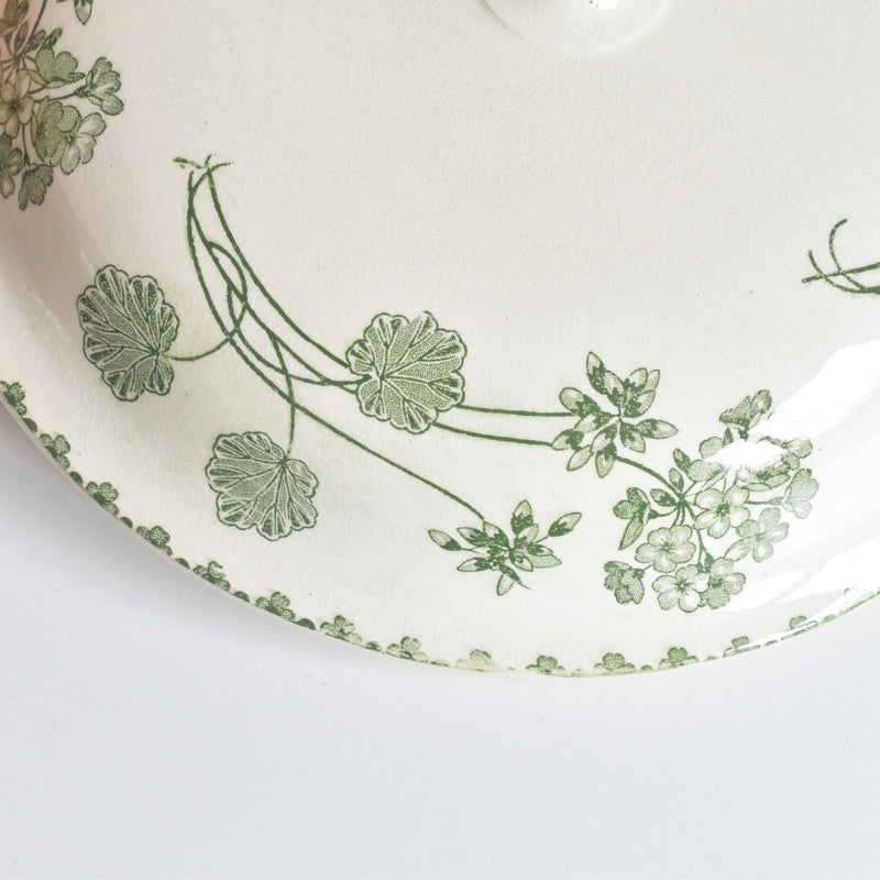 Antique Soup Tureen - U&C Sarreguemines Géranium