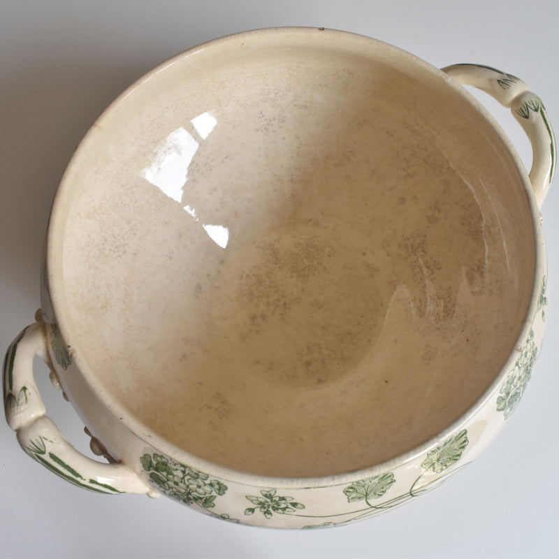Antique Soup Tureen - U&C Sarreguemines Géranium
