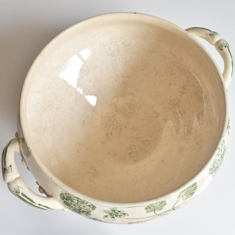 Antique Soup Tureen - U&C Sarreguemines Géranium