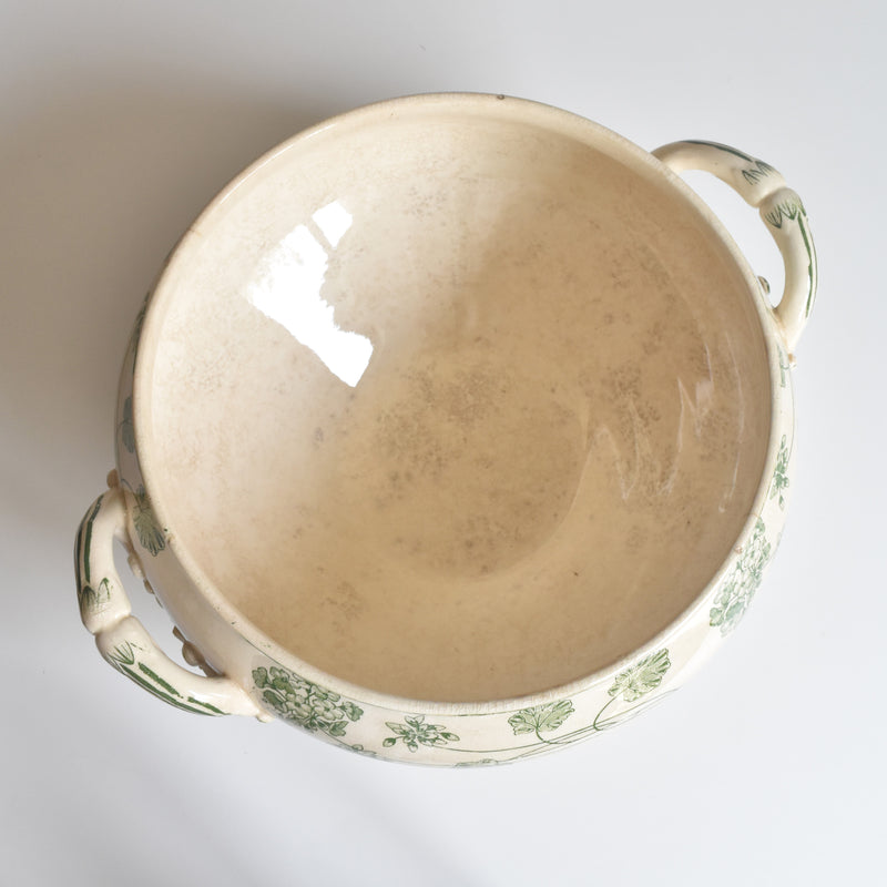 Antique Soup Tureen - U&C Sarreguemines Géranium