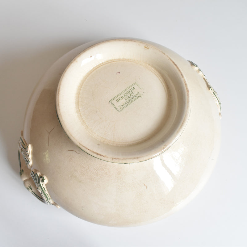 Antique Soup Tureen - U&C Sarreguemines Géranium