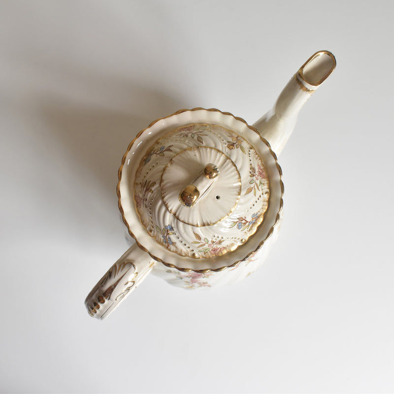 Antique Coffee Pot, U&C Sarreguemines, Louis XV