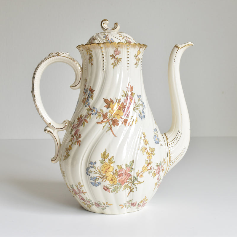 Antique Coffee Pot, U&C Sarreguemines, Louis XV