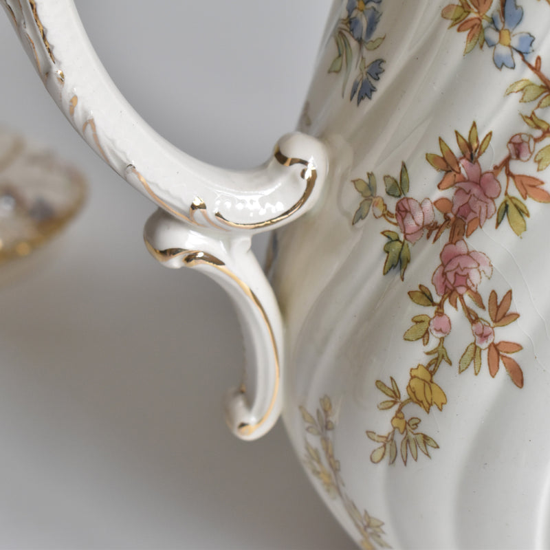 Antique Coffee Pot, U&C Sarreguemines, Louis XV