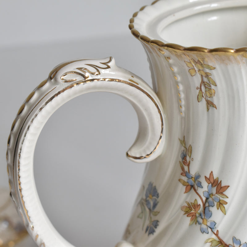 Antique Coffee Pot, U&C Sarreguemines, Louis XV