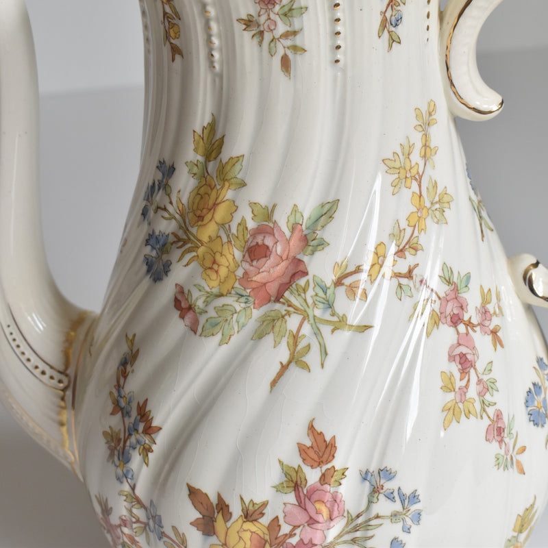 Antique Coffee Pot, U&C Sarreguemines, Louis XV