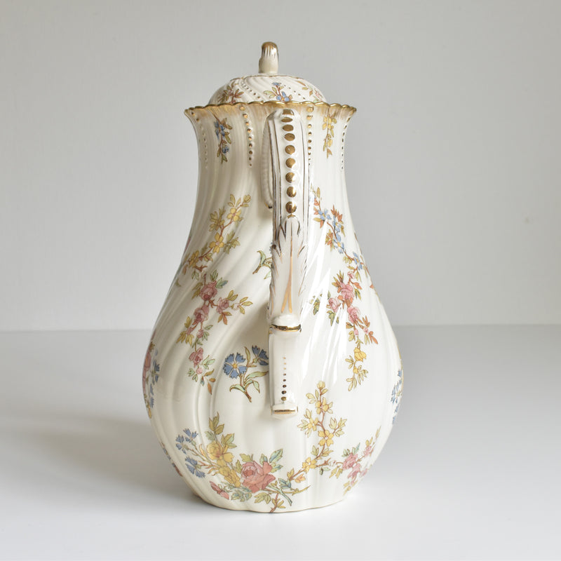 Antique Coffee Pot, U&C Sarreguemines, Louis XV