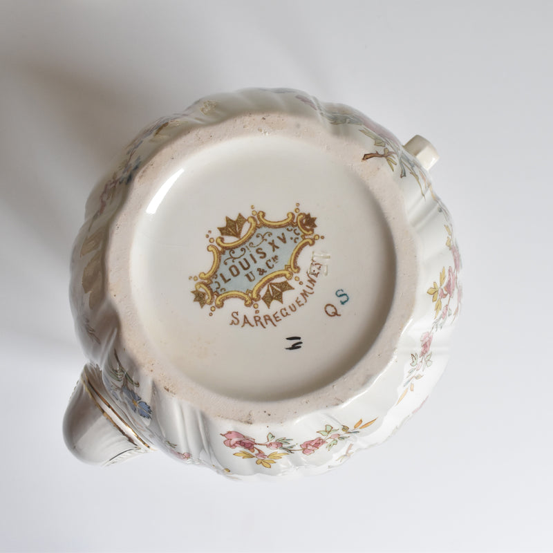 Antique Coffee Pot, U&C Sarreguemines, Louis XV