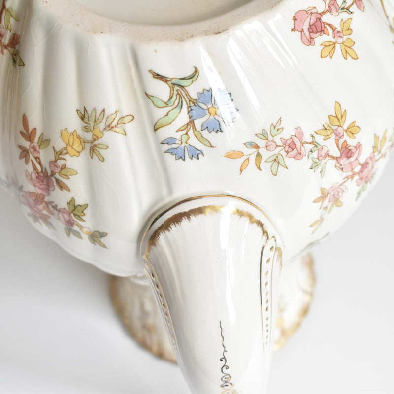 Antique Coffee Pot, U&C Sarreguemines, Louis XV