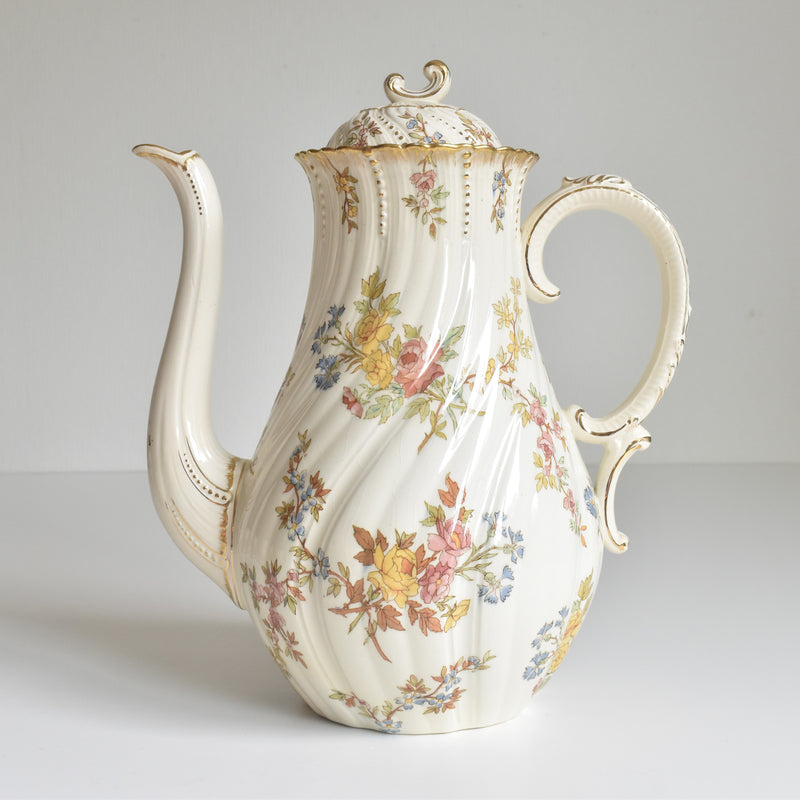 Antique Coffee Pot, U&C Sarreguemines, Louis XV