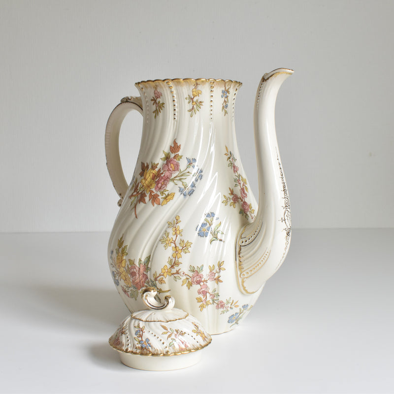 Antique Coffee Pot, U&C Sarreguemines, Louis XV