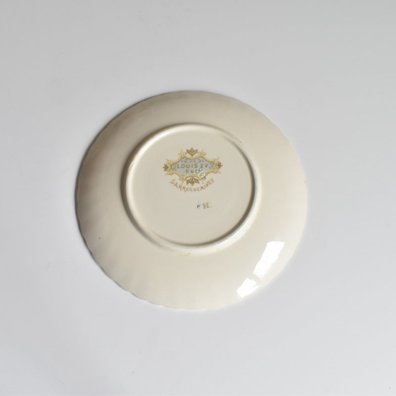 Antique Saucer U&C Sarreguemines Louis XV A