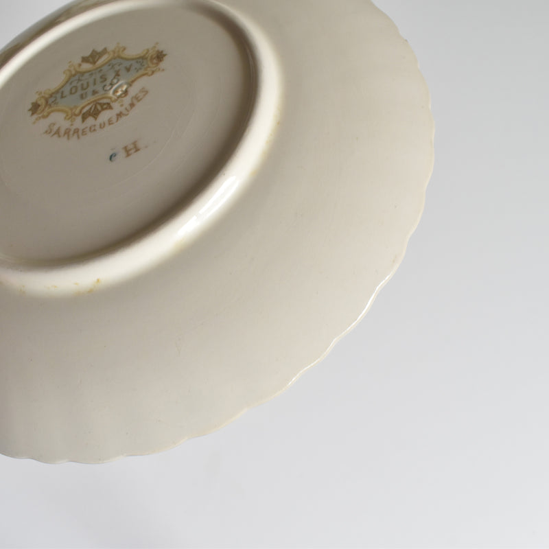 Antique Saucer U&C Sarreguemines Louis XV A