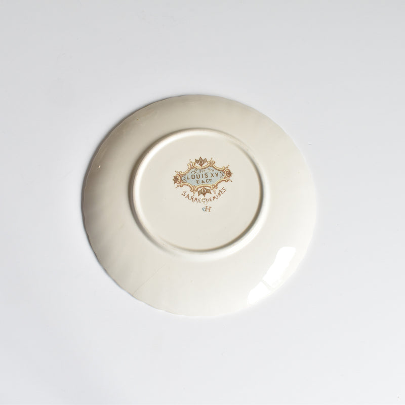 Antique Saucer U&C Sarreguemines Louis XV C